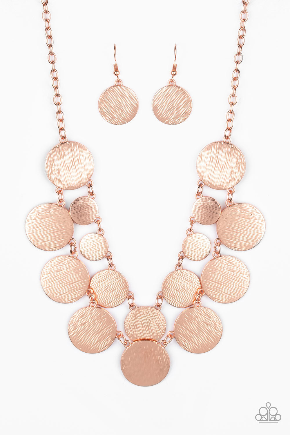 Stop and Reflect - Copper Necklace Set