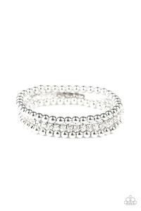 Glam Game - White Bracelet