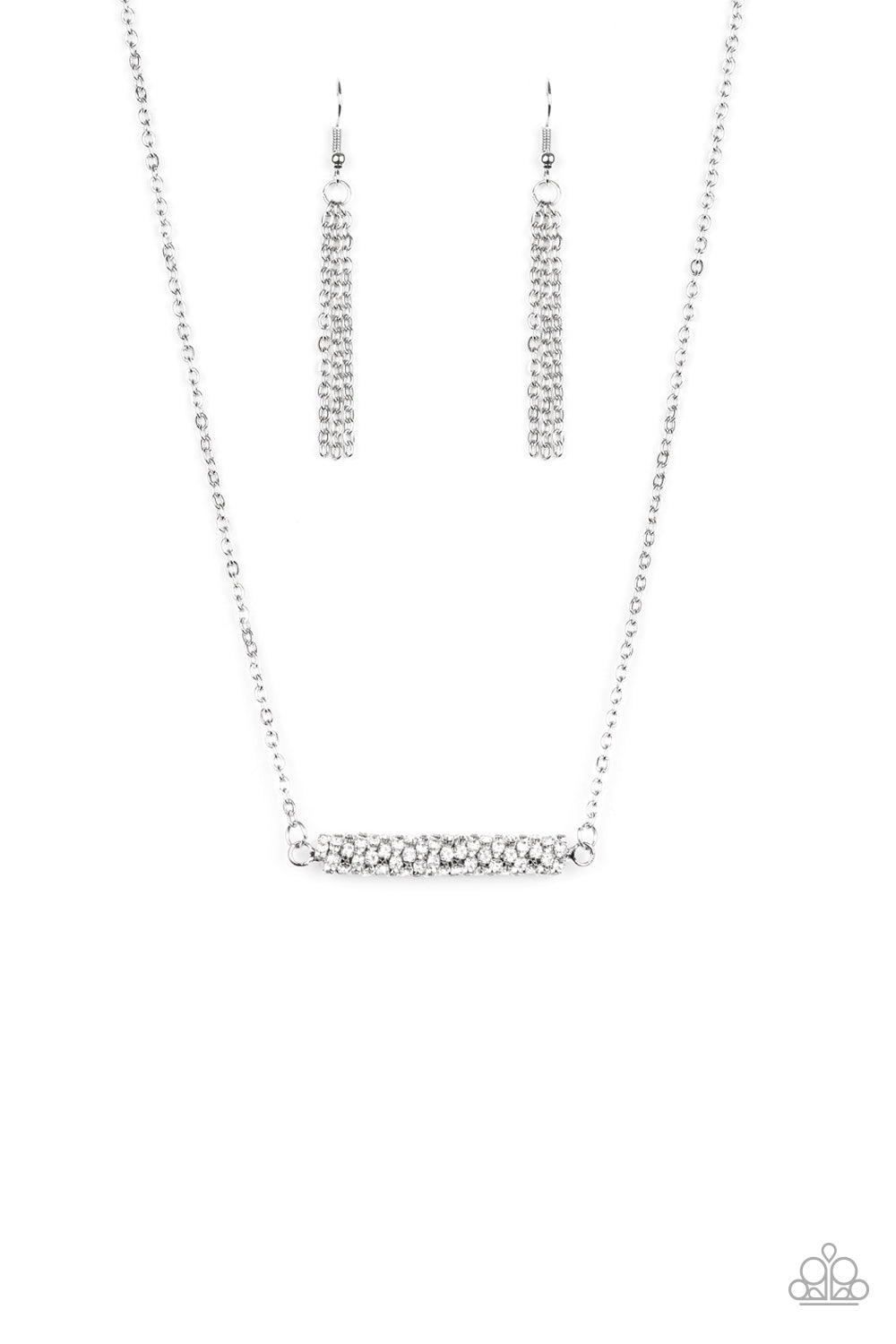 Timelessly Twinkling - White Necklace Set