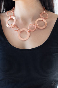 Ringed in Radiance - Copper Necklace Set