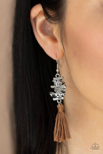 Load image into Gallery viewer, Tiki Tassel - Brown Earrings