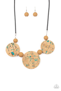 Pop The Cork - Blue Necklace Set