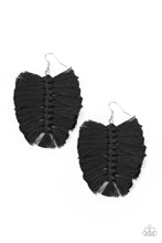 Load image into Gallery viewer, Knotted Native - Black Earrings