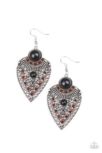 Load image into Gallery viewer, Tribal Territory - Black Earrings