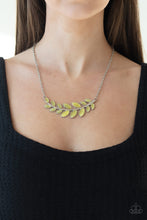 Load image into Gallery viewer, Frosted Foliage - Yellow Necklace