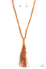 Load image into Gallery viewer, Hand-Knotted Knockout - Orange Necklace Set