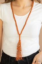 Load image into Gallery viewer, Hand-Knotted Knockout - Orange Necklace Set