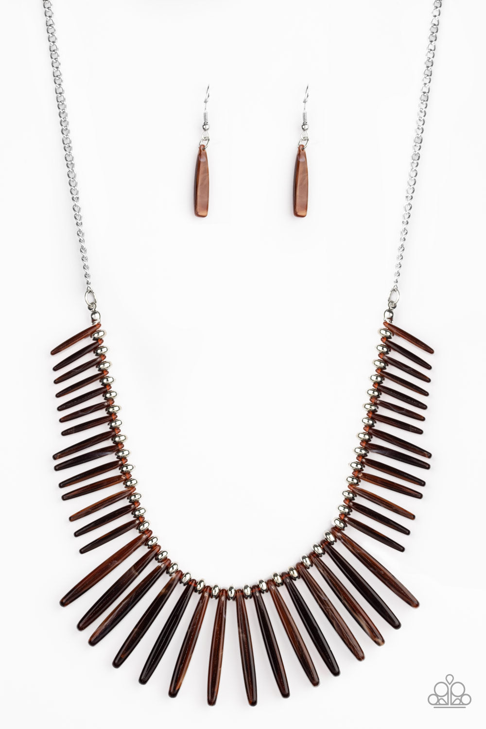 Out of My Element - Brown Necklace Set