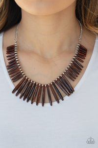 Out of My Element - Brown Necklace Set