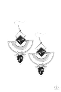 Geo Gypsy - Black Earrings