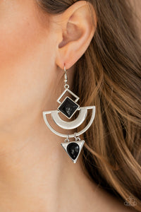 Geo Gypsy - Black Earrings