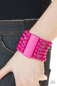 Dont Stop BELIZE-ing - Pink Bracelet