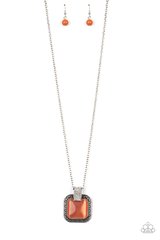 Effervescent Elegance - Orange Necklace Set