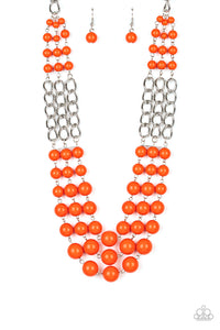 A La Vogue - Orange Necklace Set