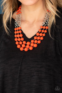 A La Vogue - Orange Necklace Set