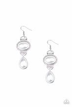 Load image into Gallery viewer, Icy Shimmer - White Earrings