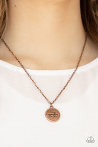 Worlds Best Grandma - Copper Necklace Set