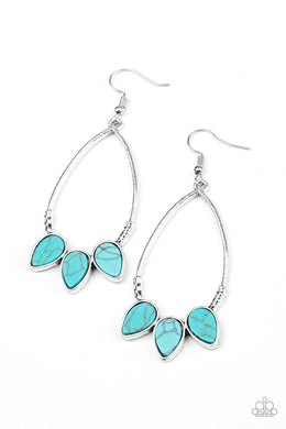 Fierce Frontier - Blue Earrings