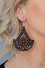 Load image into Gallery viewer, Tiki Sunrise - Brown Earrings