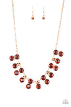 Load image into Gallery viewer, Top Dollar Twinkle - Brown Necklace Set