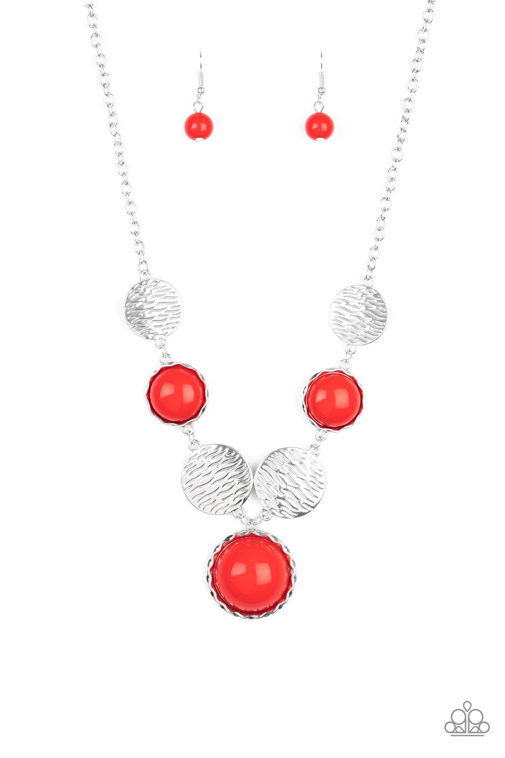 Bohemian Bombshell - Red Necklace Set