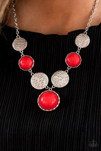 Bohemian Bombshell - Red Necklace Set