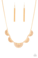 Load image into Gallery viewer, Fanned Out Fashion - Gold Necklace Set