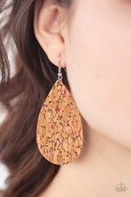 Load image into Gallery viewer, CORK It Over - Pink Earrings