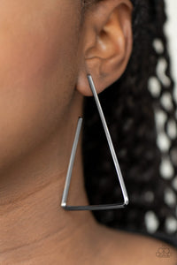 Go Ahead and TRI - Black Earrings