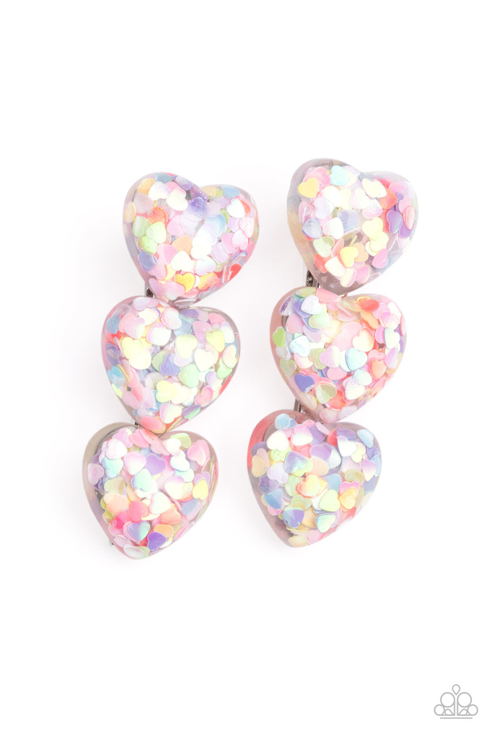 Heart Full of Confetti - Multi Hair Clips