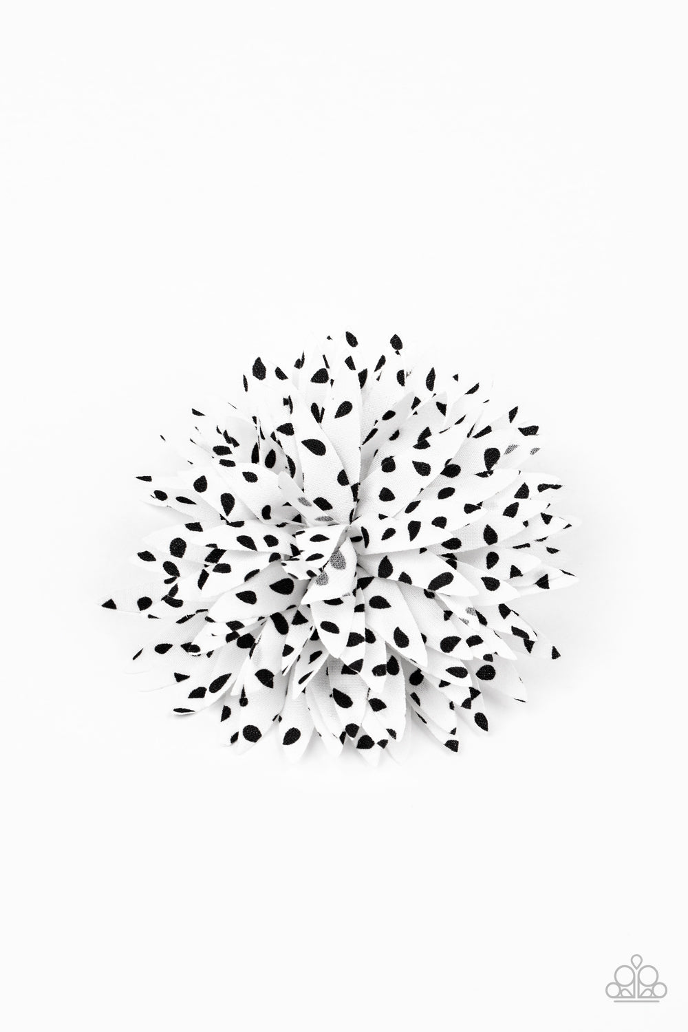 Polka Panache - White Hair Clip