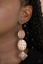 Load image into Gallery viewer, Mixed Movement - Copper Earrings