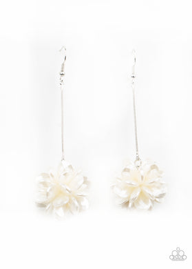 Swing Big - White Earrings