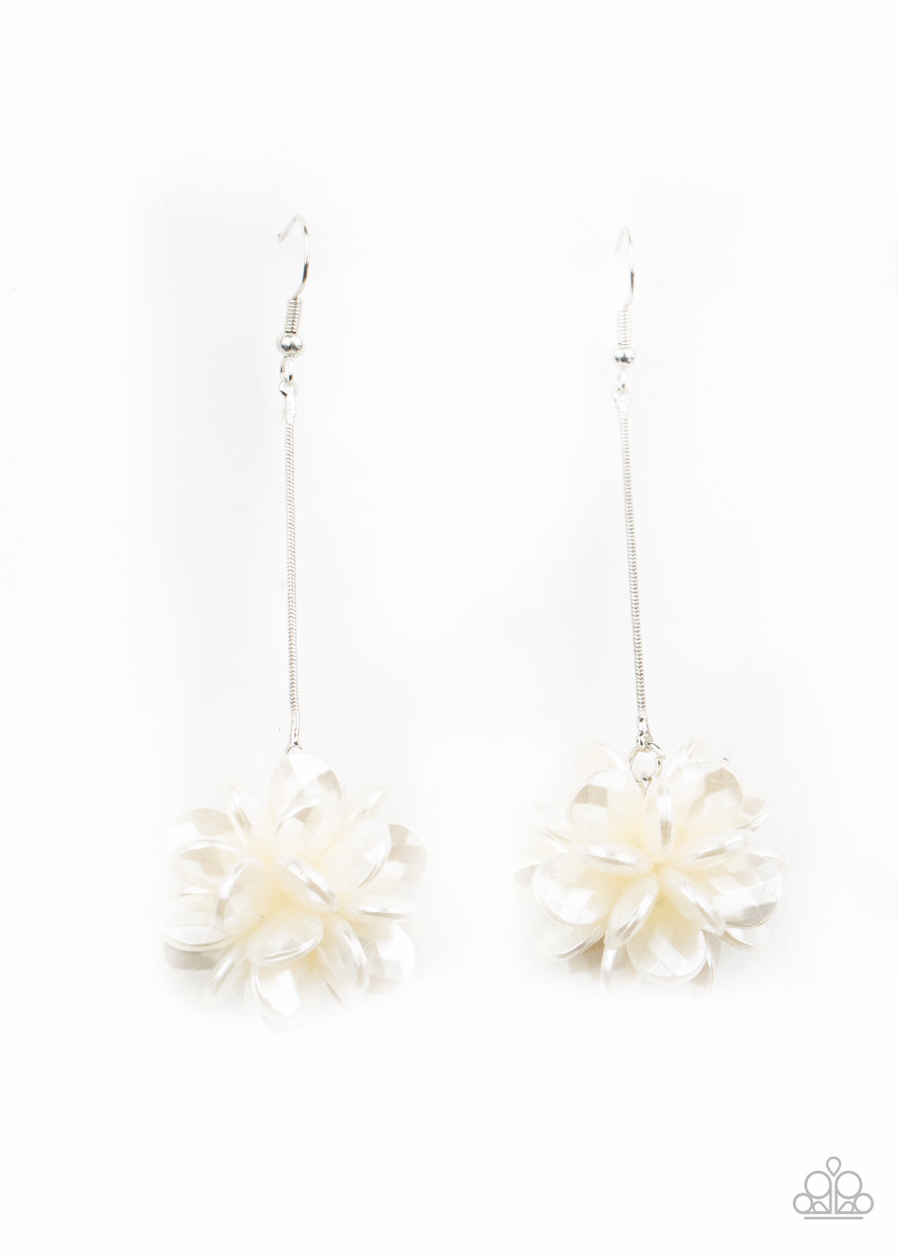 Swing Big - White Earrings