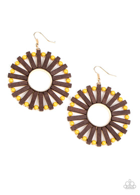 Solar Flare - Yellow Earrings