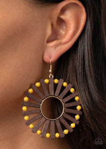 Solar Flare - Yellow Earrings