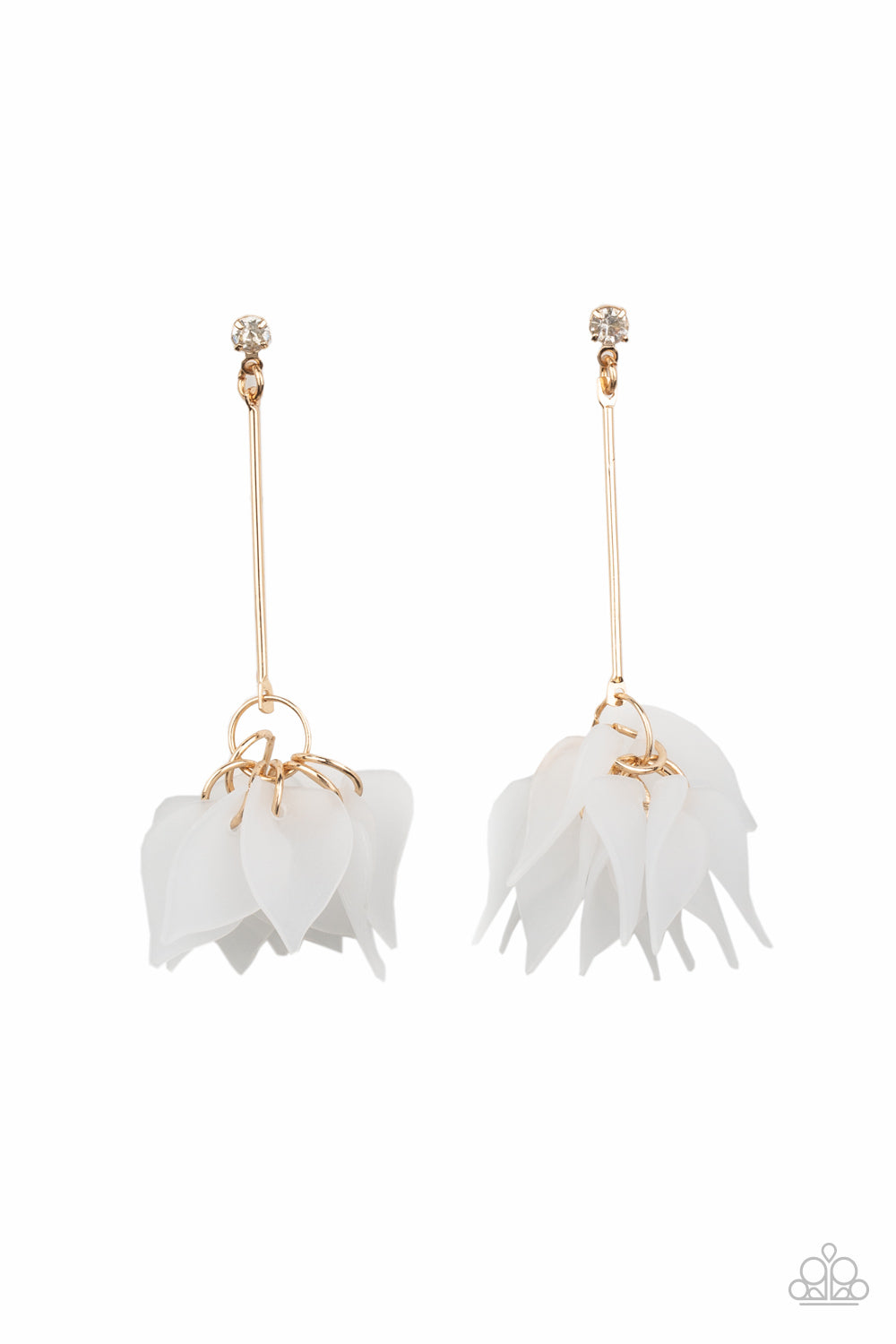 Suspended In Time - Gold Earrings