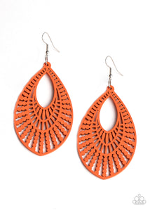 Bermuda Breeze - Orange  Earrings