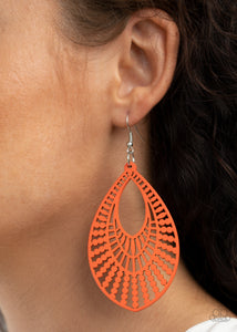 Bermuda Breeze - Orange  Earrings