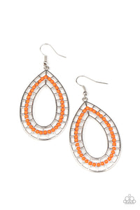 Fruity Fiesta - Orange Earrings