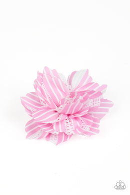 STRIPE For The Picking - Pink HAIR CLIPS