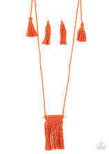 Load image into Gallery viewer, Between You and MACRAME - Orange Necklace Set