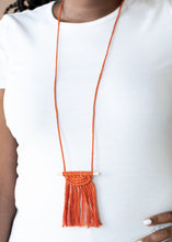 Load image into Gallery viewer, Between You and MACRAME - Orange Necklace Set