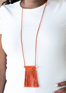 Between You and MACRAME - Orange Necklace Set