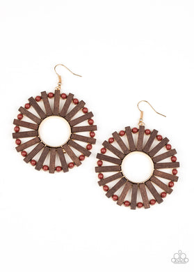 Solar Flare - Brown Earrings