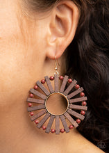 Load image into Gallery viewer, Solar Flare - Brown Earrings