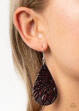 Load image into Gallery viewer, Everyone Remain PALM! - Brown Earrings