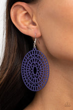 Load image into Gallery viewer, Tropical Retreat - Purple Earrings