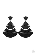 Load image into Gallery viewer, Oriental Oasis - Black Earrings