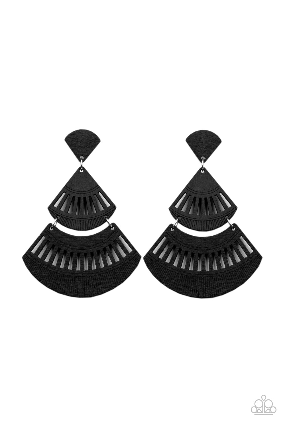 Oriental Oasis - Black Earrings